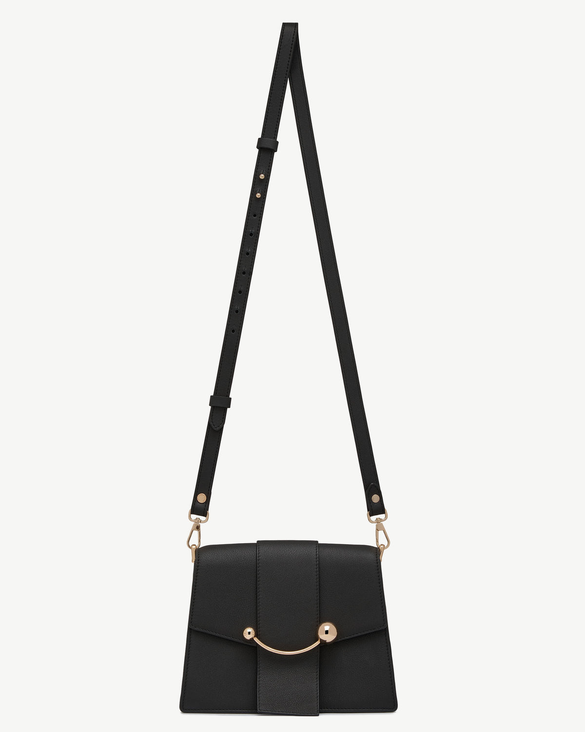 Thin Adjustable Leather Strap - Black