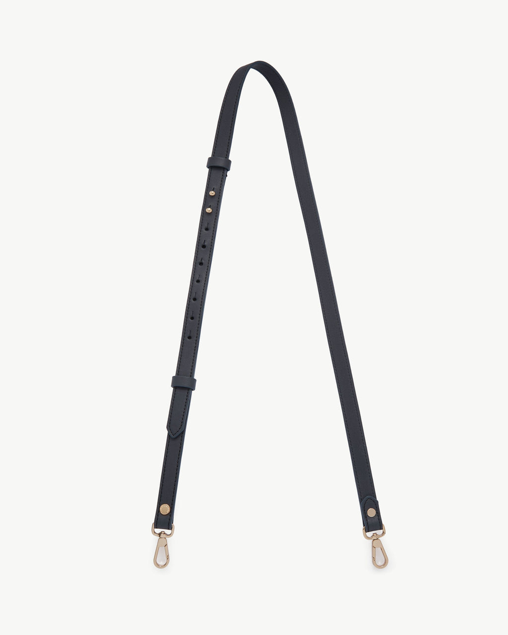 Thin Adjustable Leather Strap - Marine Blue
