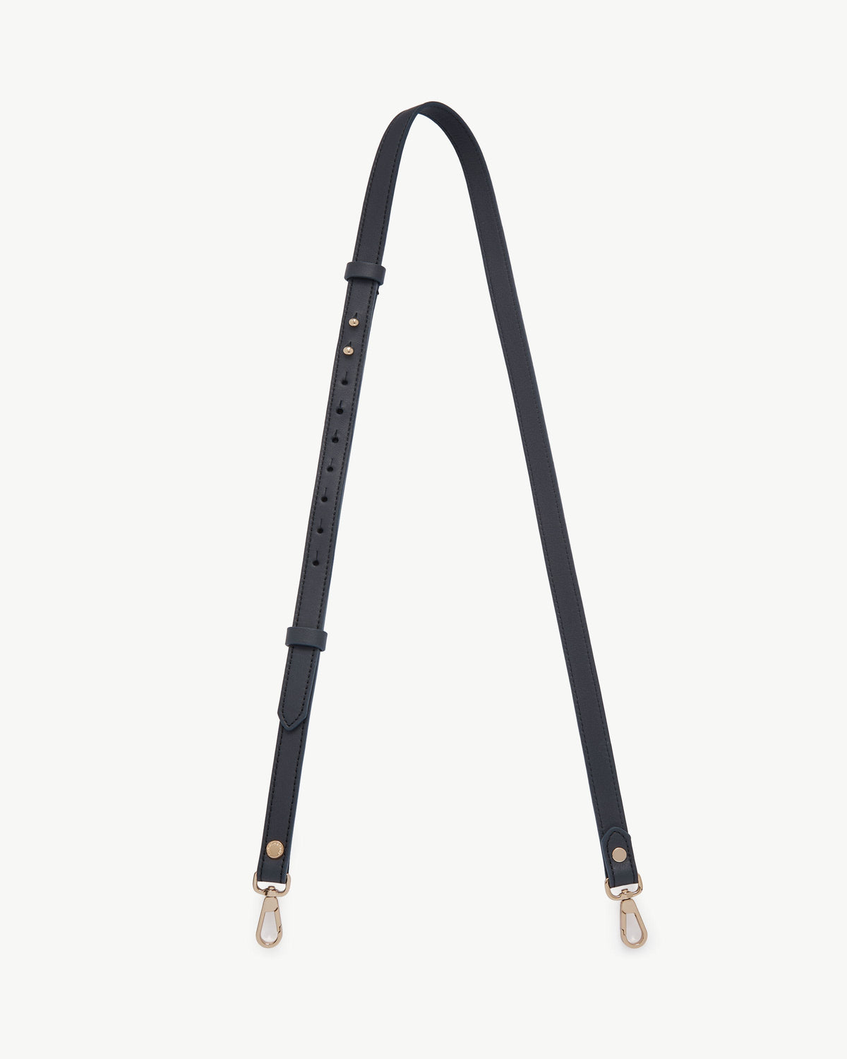 Thin Adjustable Leather Strap - Marine Blue