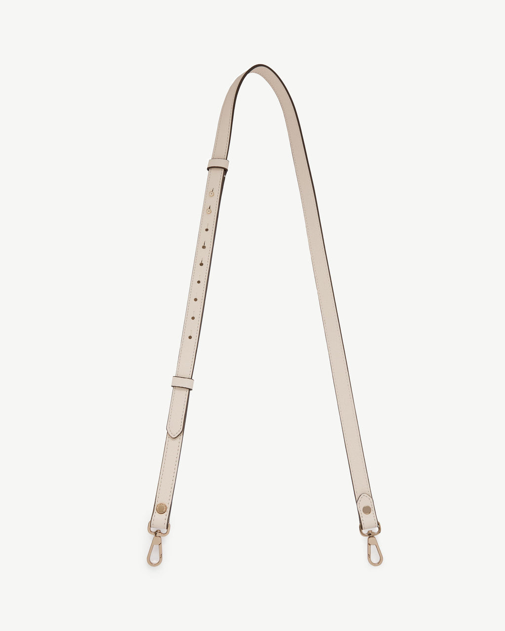 Thin Adjustable Leather Strap - Vanilla