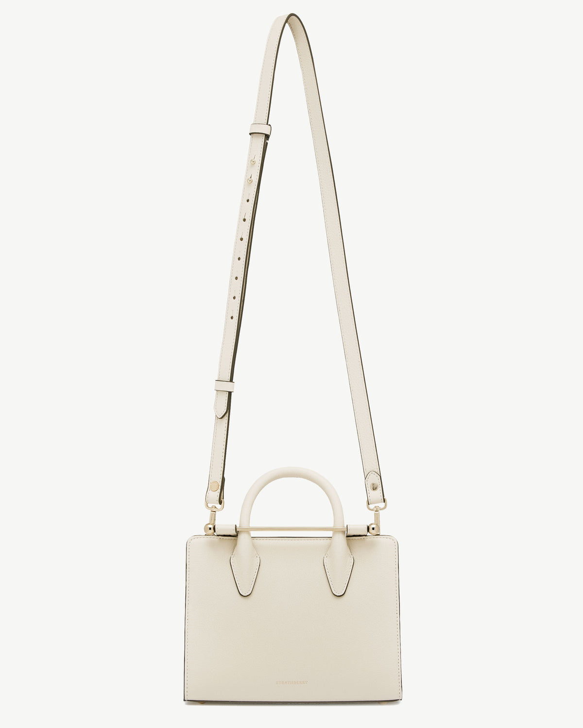 Thin Adjustable Leather Strap - Vanilla