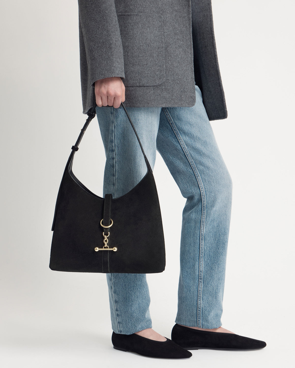 Kite Hobo - Black Suede