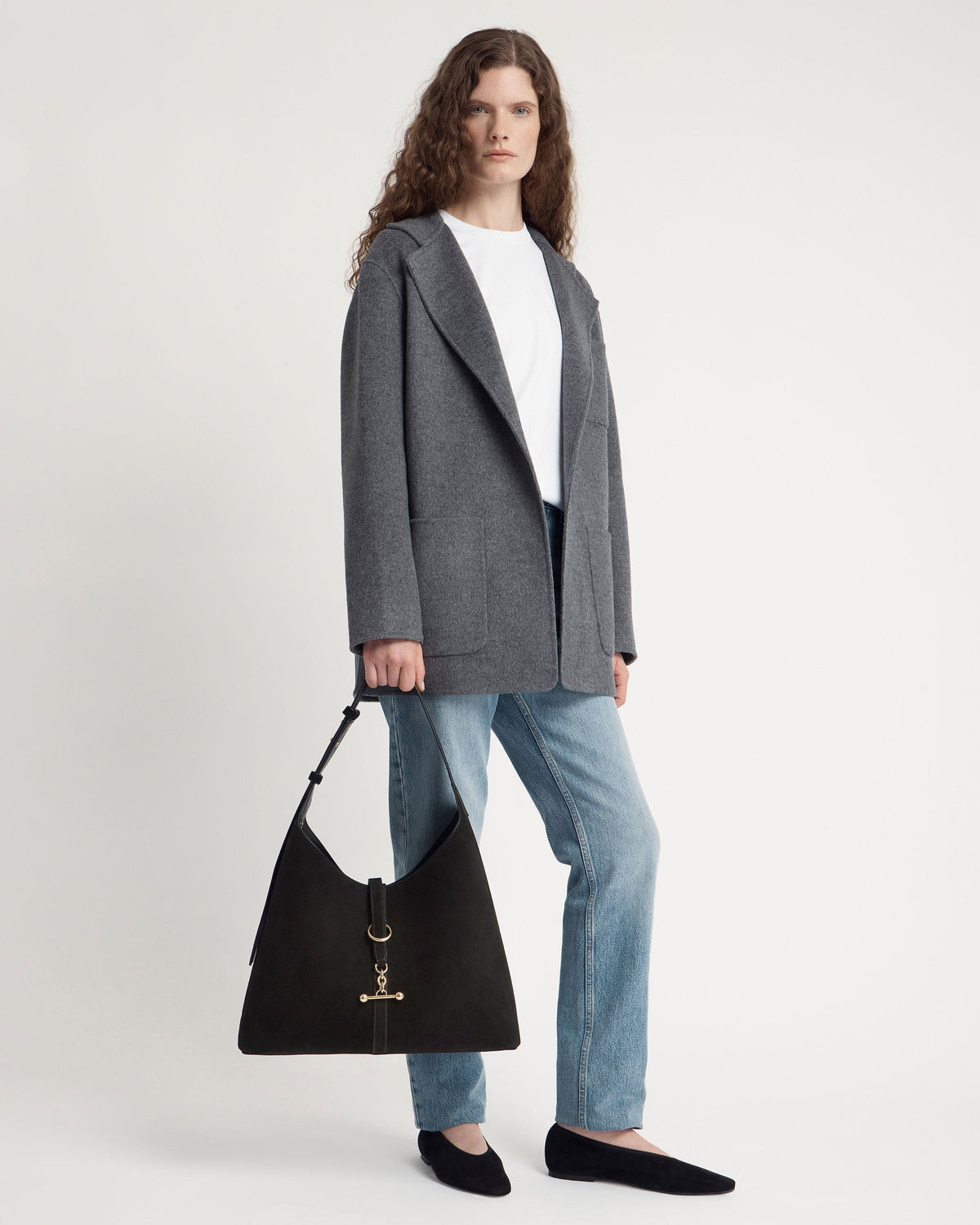 Kite Hobo Maxi - Black Suede