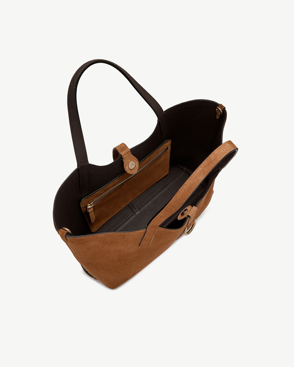 Kite Tote Midi - Tan Suede