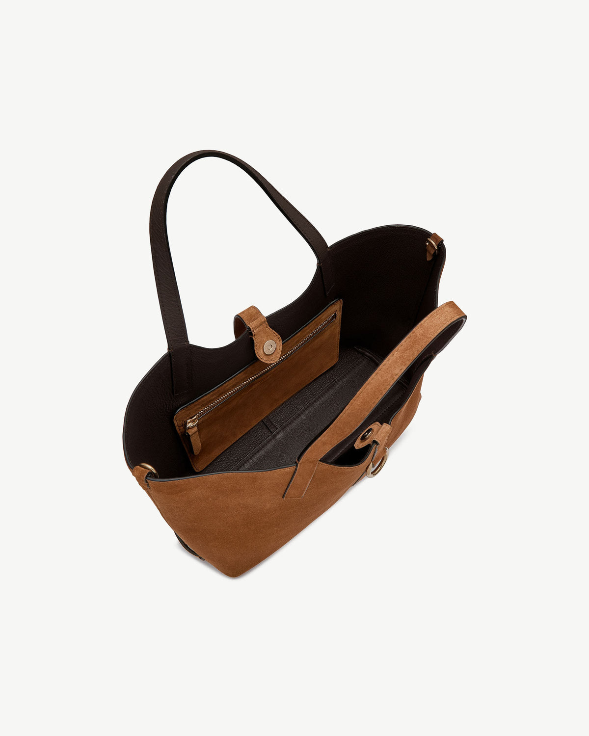 Kite Tote Midi - Tan Suede