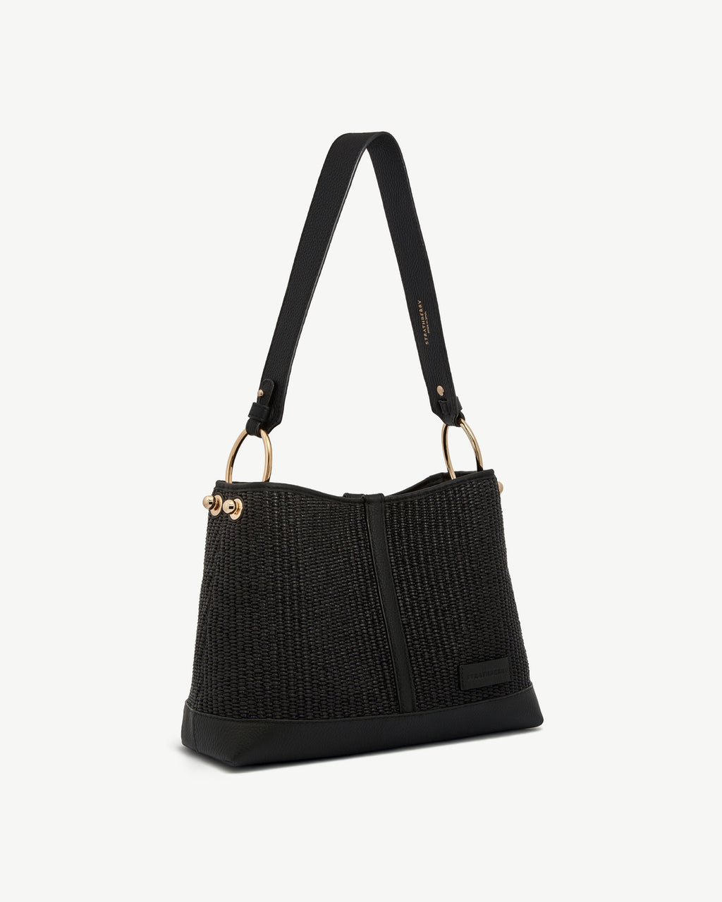 Lana Hobo - Black Raffia
