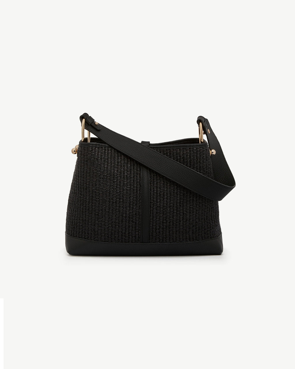 Lana Hobo - Black Raffia