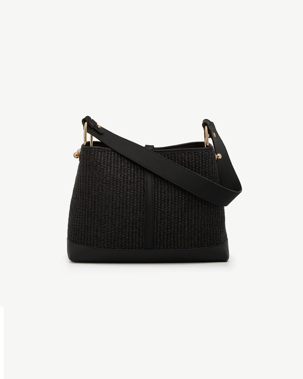 Lana Hobo - Black Raffia