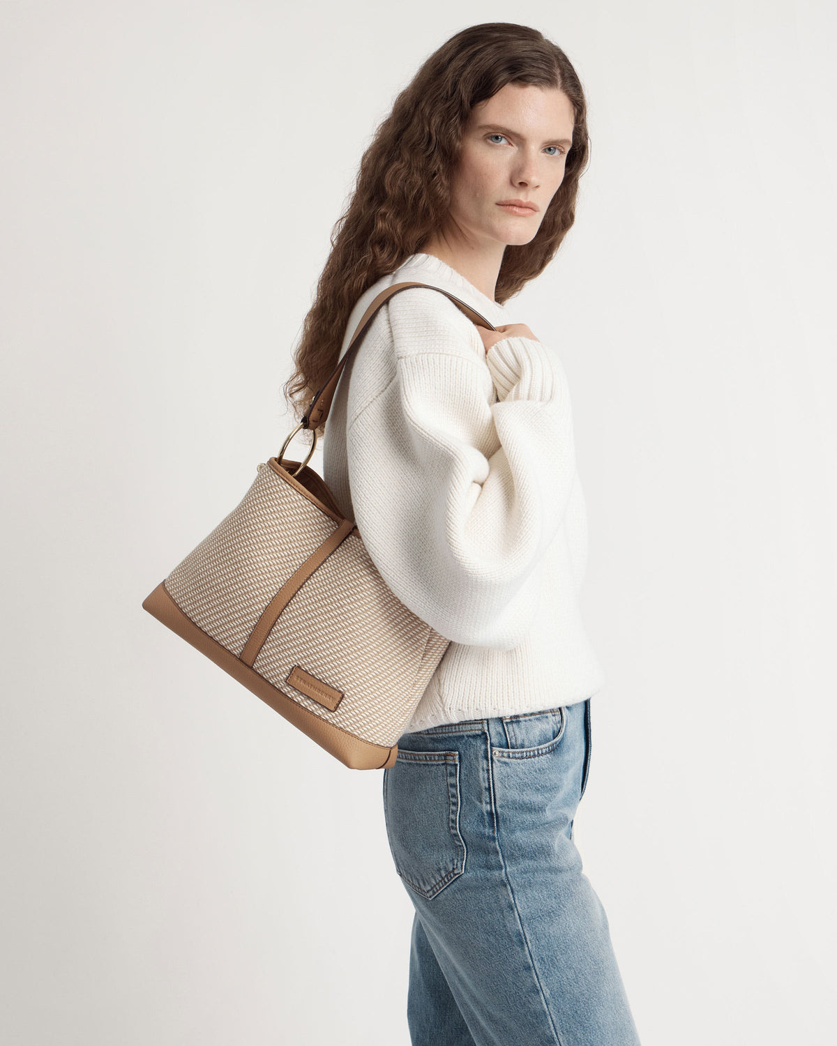 Lana Hobo - Caramel/Natural Twill