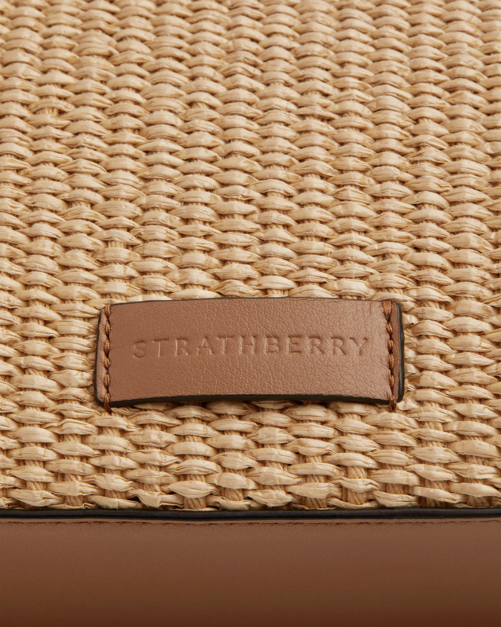 Mini Tote - Tan/Natural Raffia