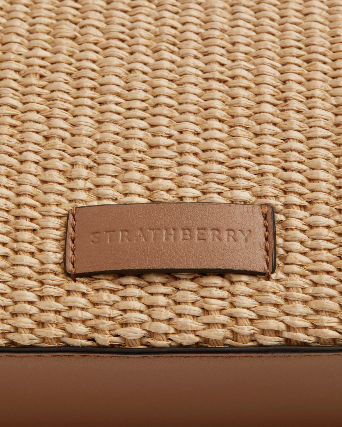 Mini Tote - Tan/Natural Raffia