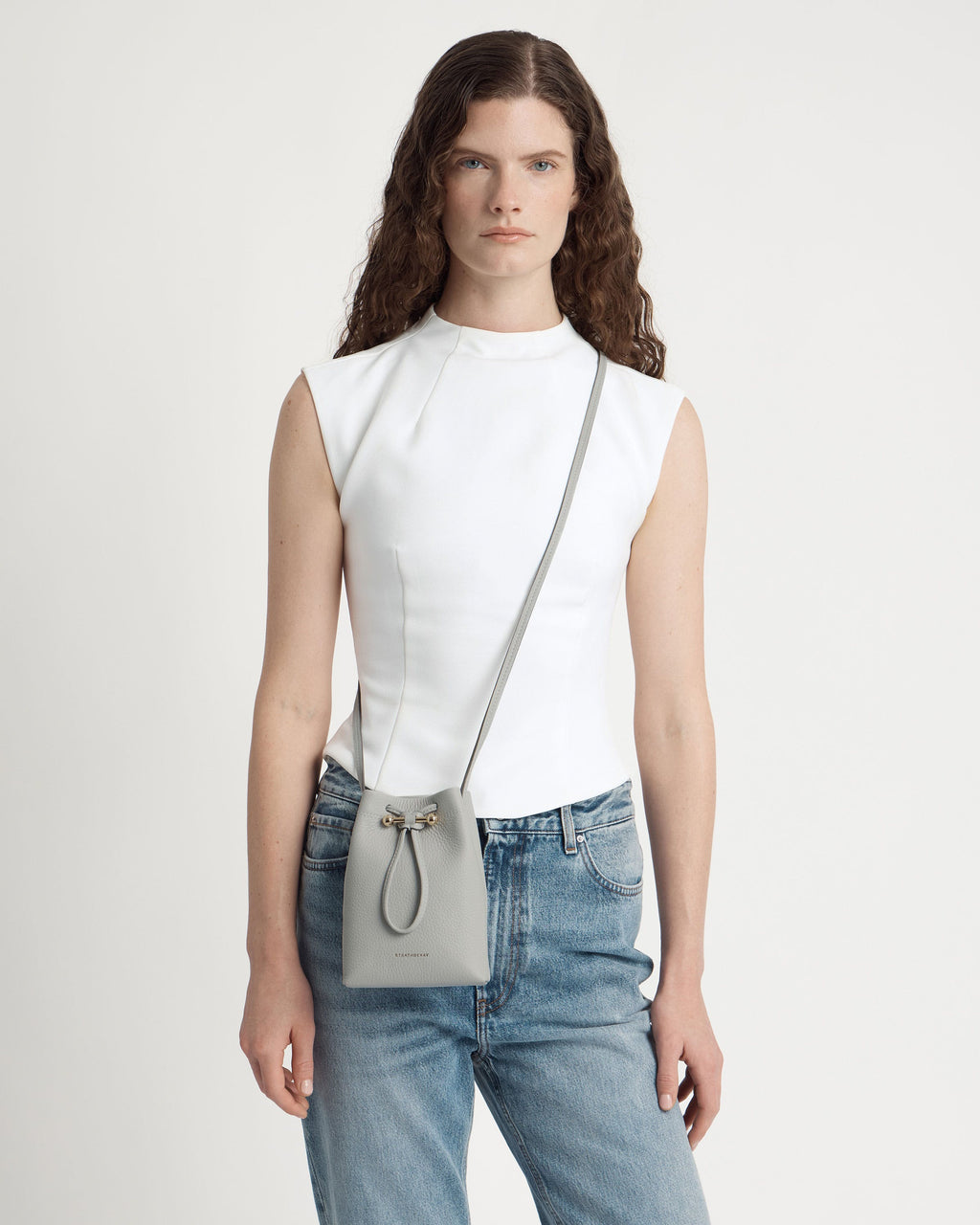 Osette Midi Pouch - Marble Grey