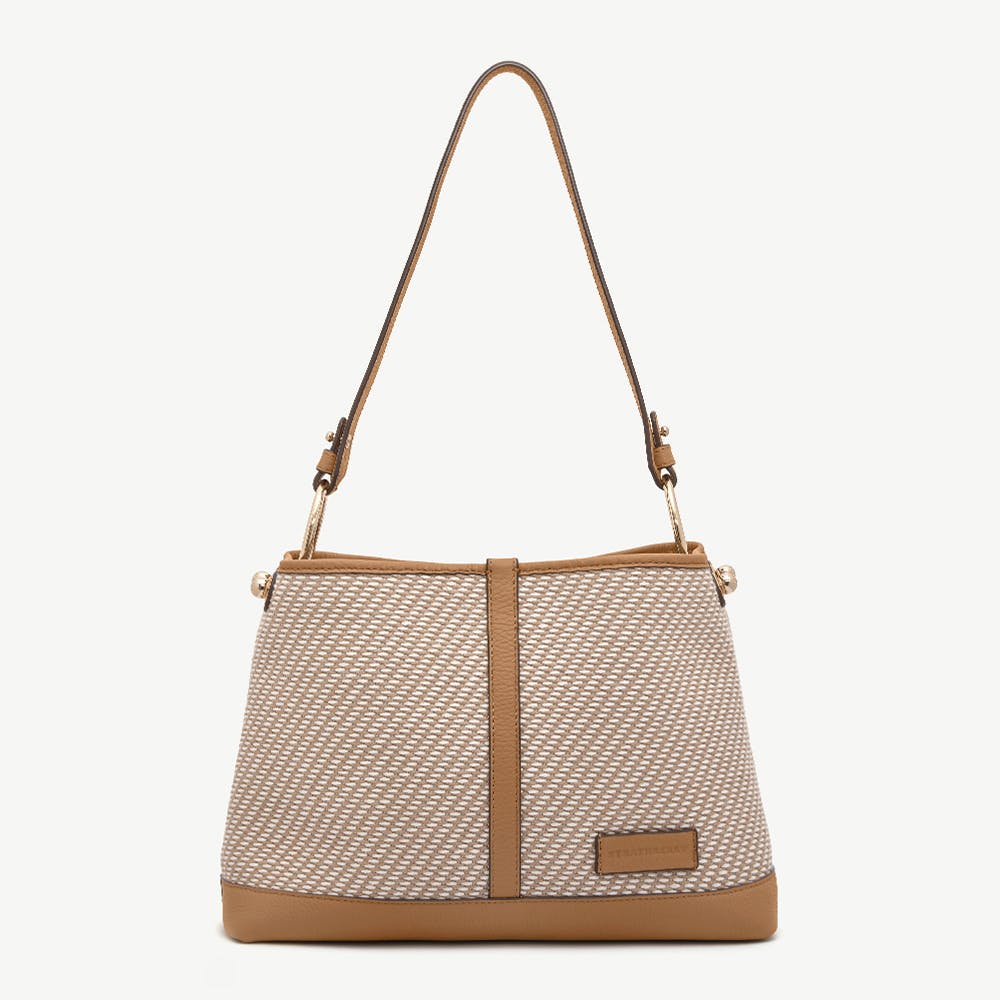 Lana Hobo - Caramel/Natural Twill