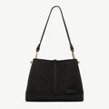 Lana Hobo - Black Raffia