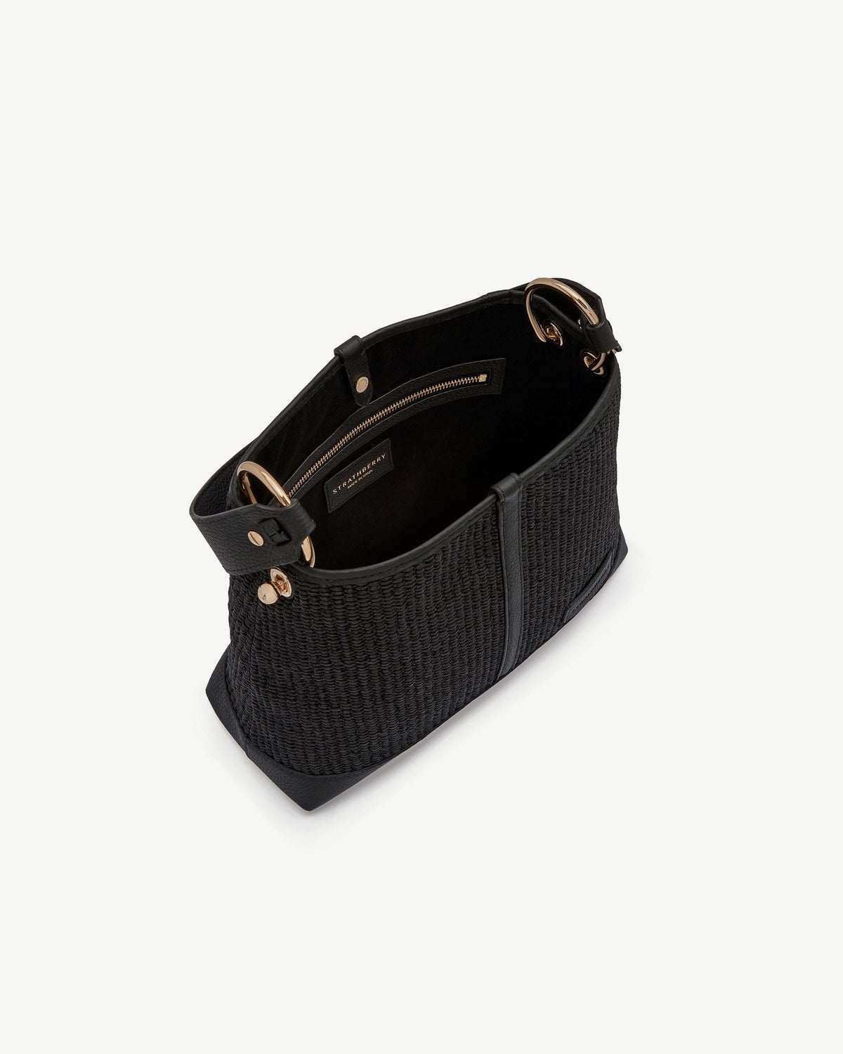 Lana Hobo - Black Raffia