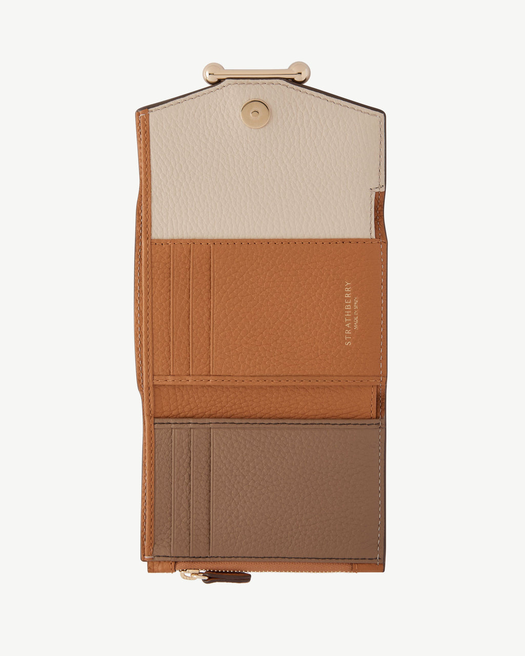 Mosaic Trifold Wallet - Oat/Honey/Clay