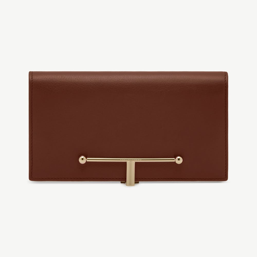 Large Melville Street Wallet - Walnut