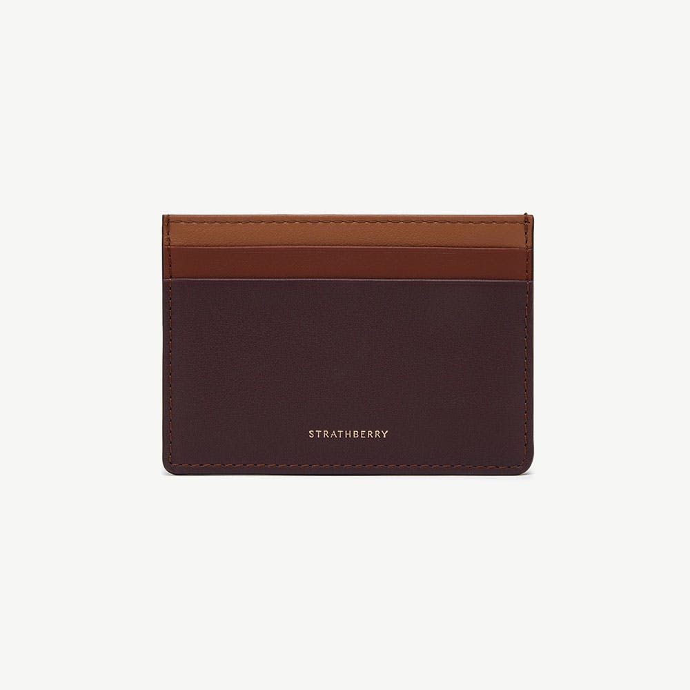 Cardholder - Burgundy/Walnut/Chestnut