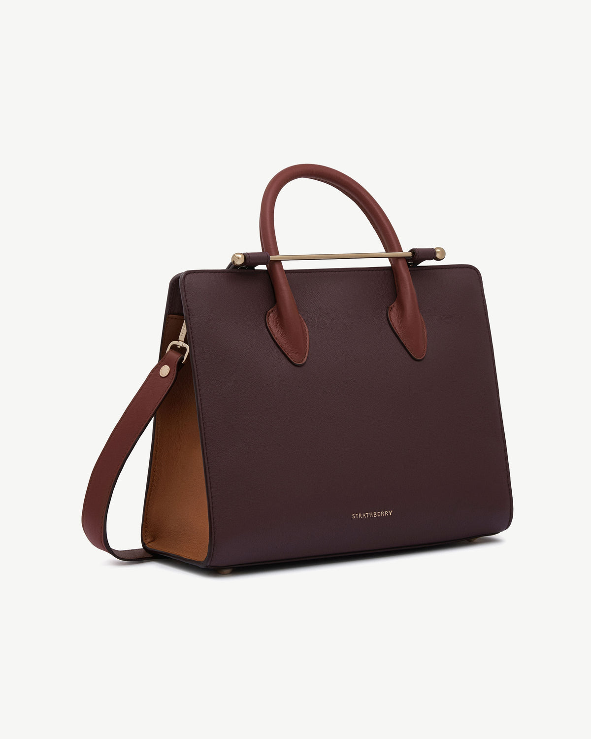 Midi Tote - Burgundy/Walnut/Chestnut