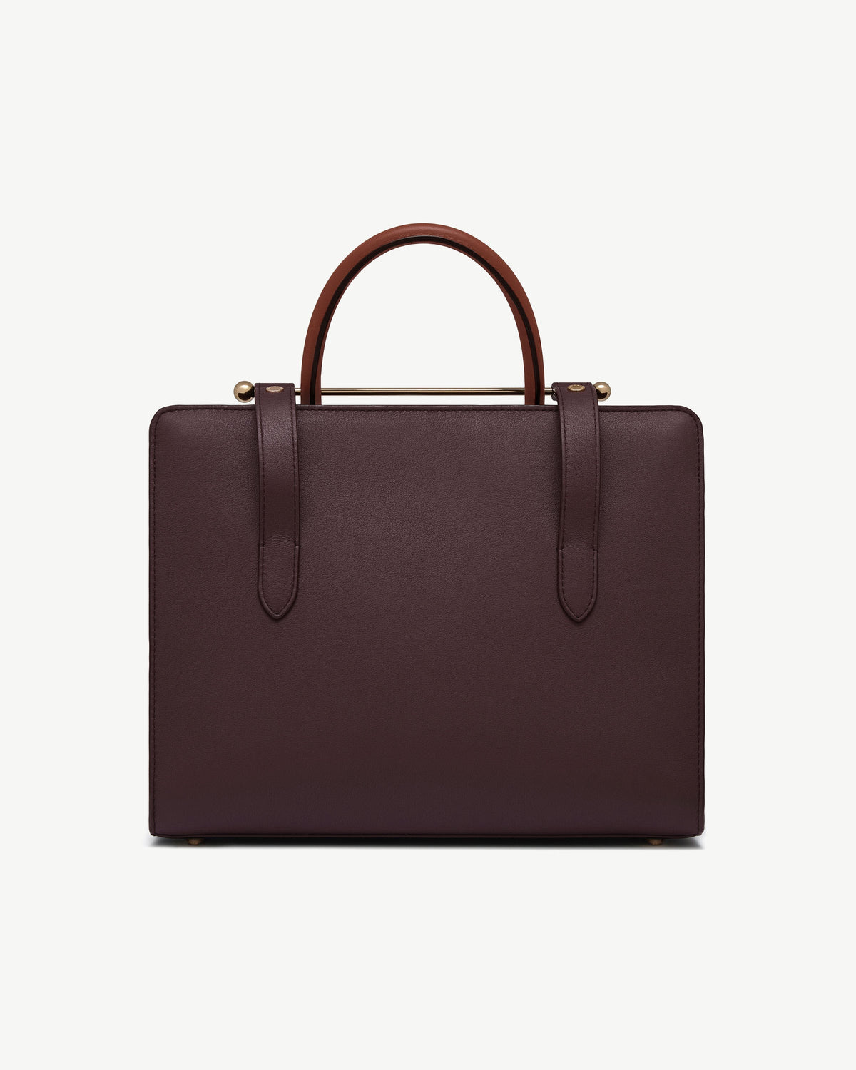 Midi Tote - Burgundy/Walnut/Chestnut