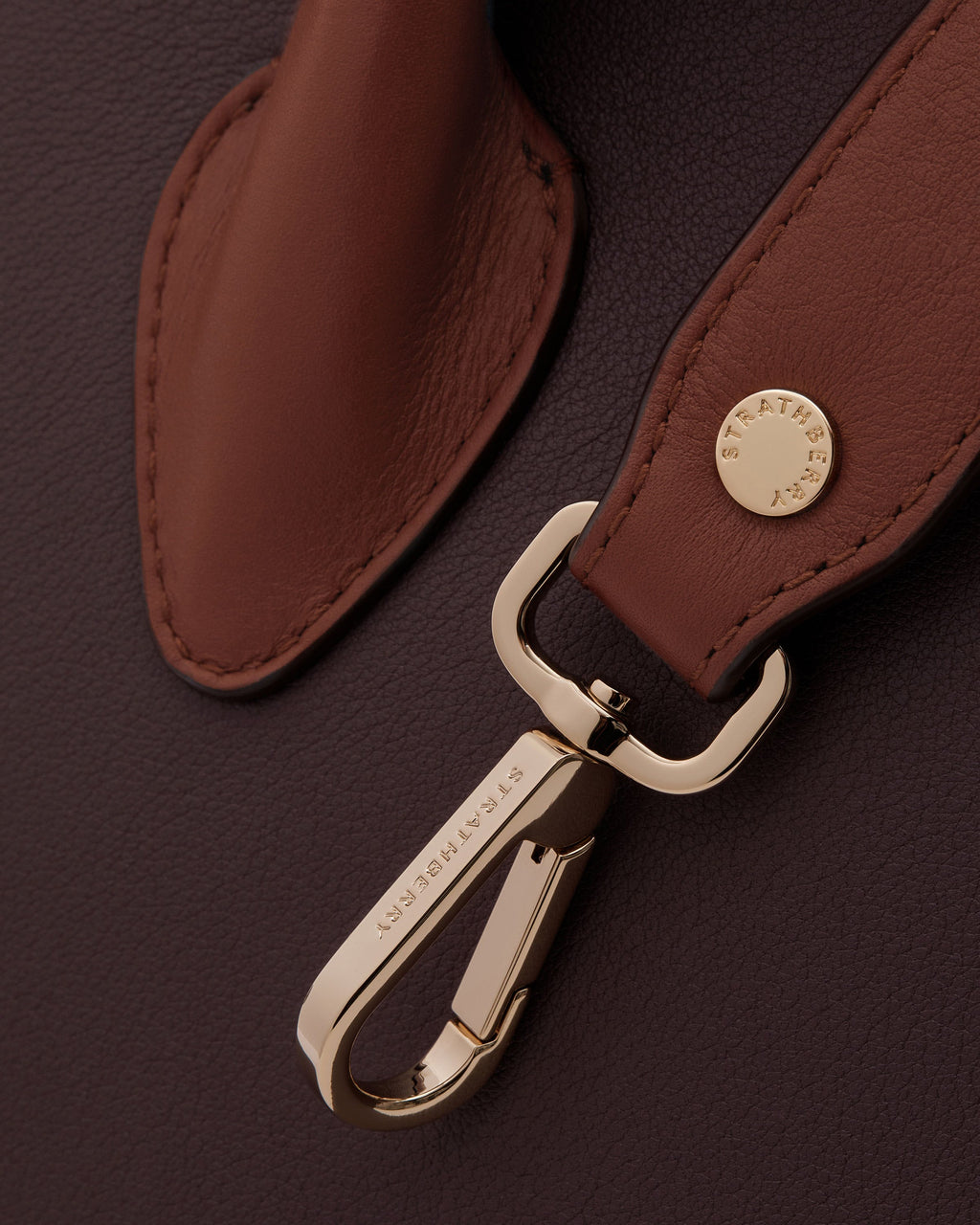 Midi Tote - Burgundy/Walnut/Chestnut
