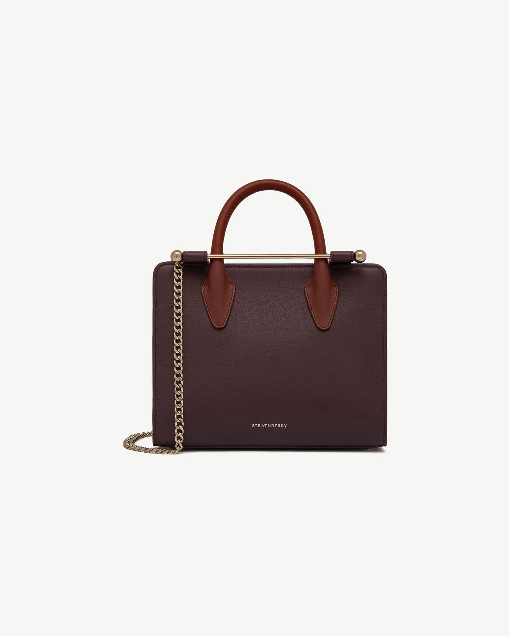 Mini Tote - Burgundy/Chestnut/Walnut