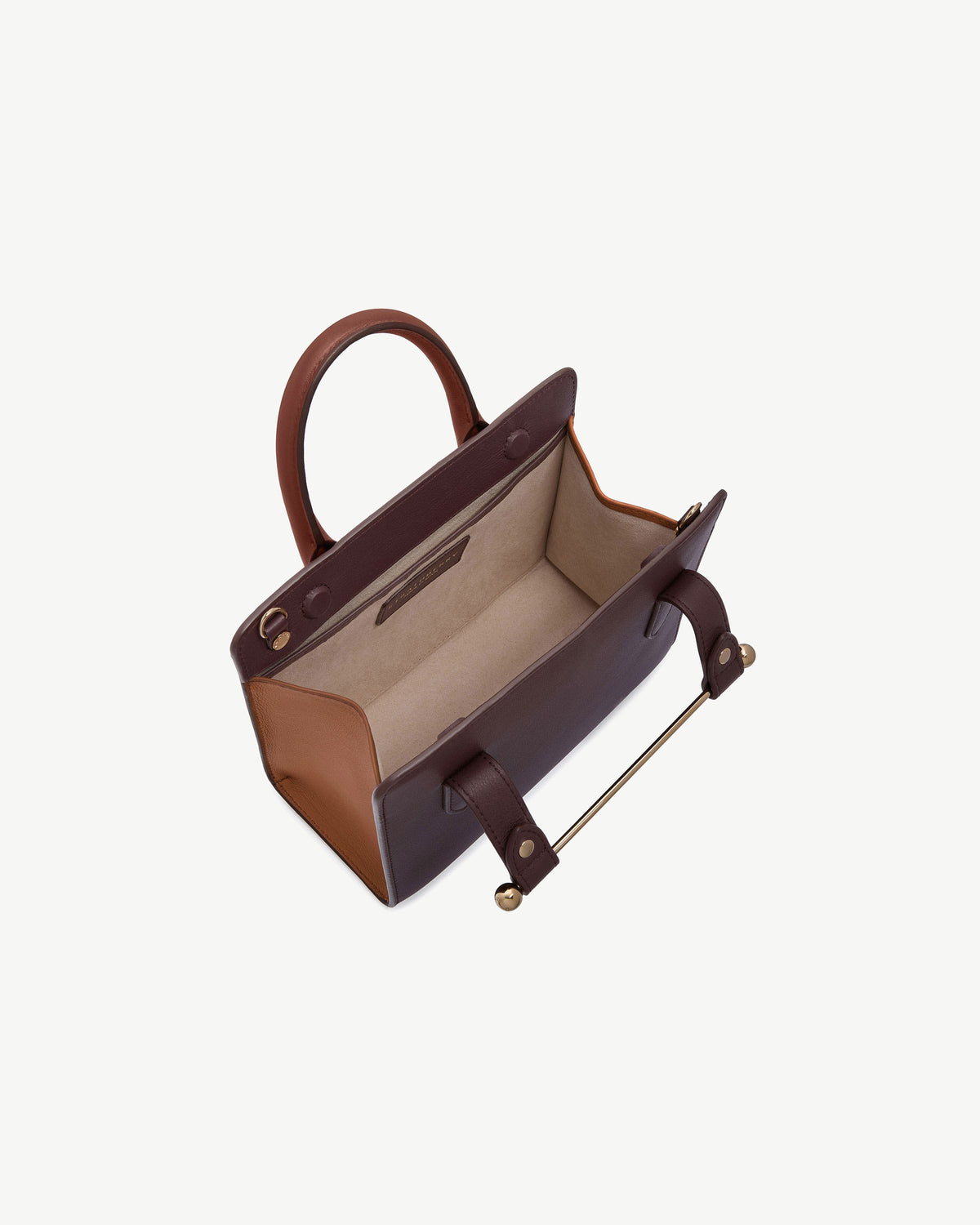 Mini Tote - Burgundy/Chestnut/Walnut