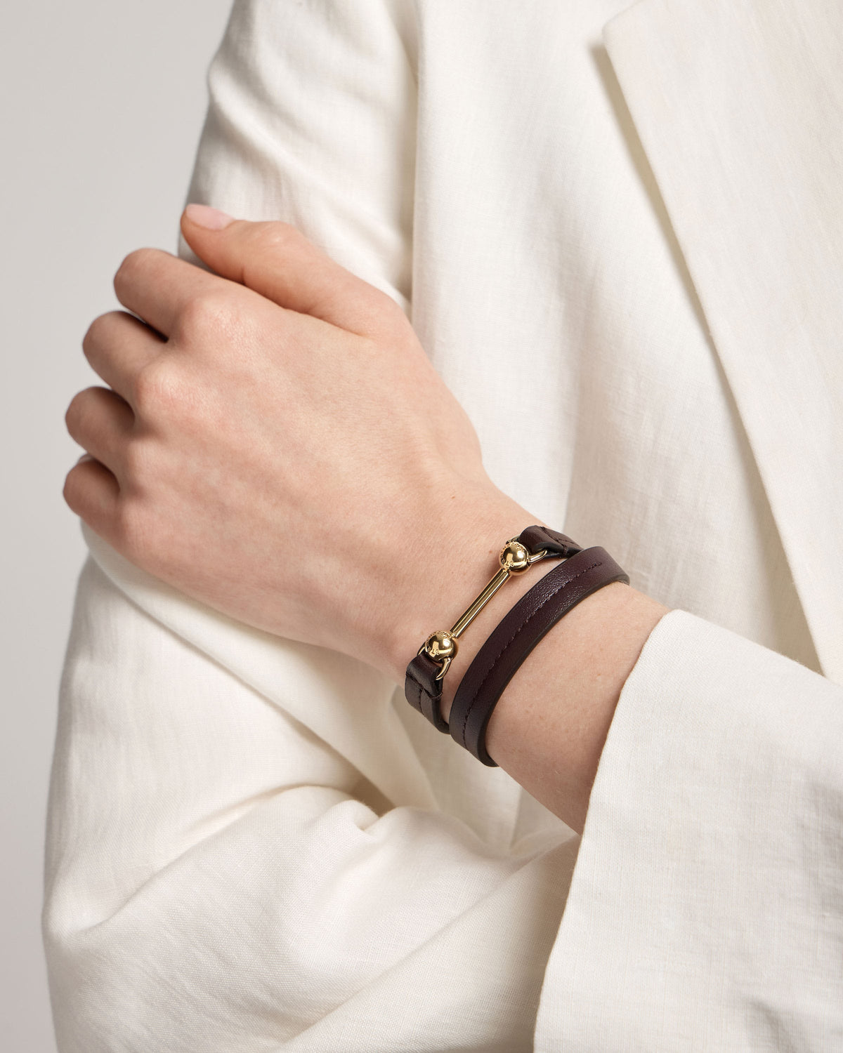 Corda Double Wrap Bracelet - Burgundy