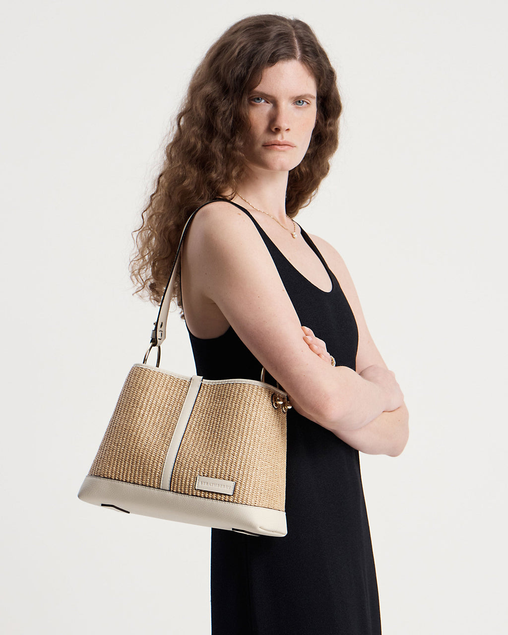 Lana Hobo - Vanilla/Natural Raffia