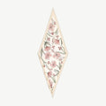 Silk Diamond Scarf - Butter Yellow Berry Flower