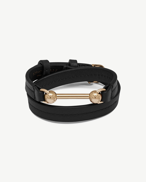 Corda Double Wrap Bracelet - Black