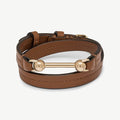 Corda Double Wrap Bracelet - Hazelnut
