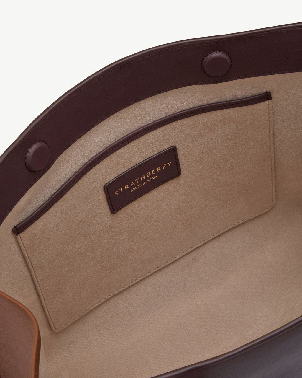 Midi Tote - Burgundy/Walnut/Chestnut
