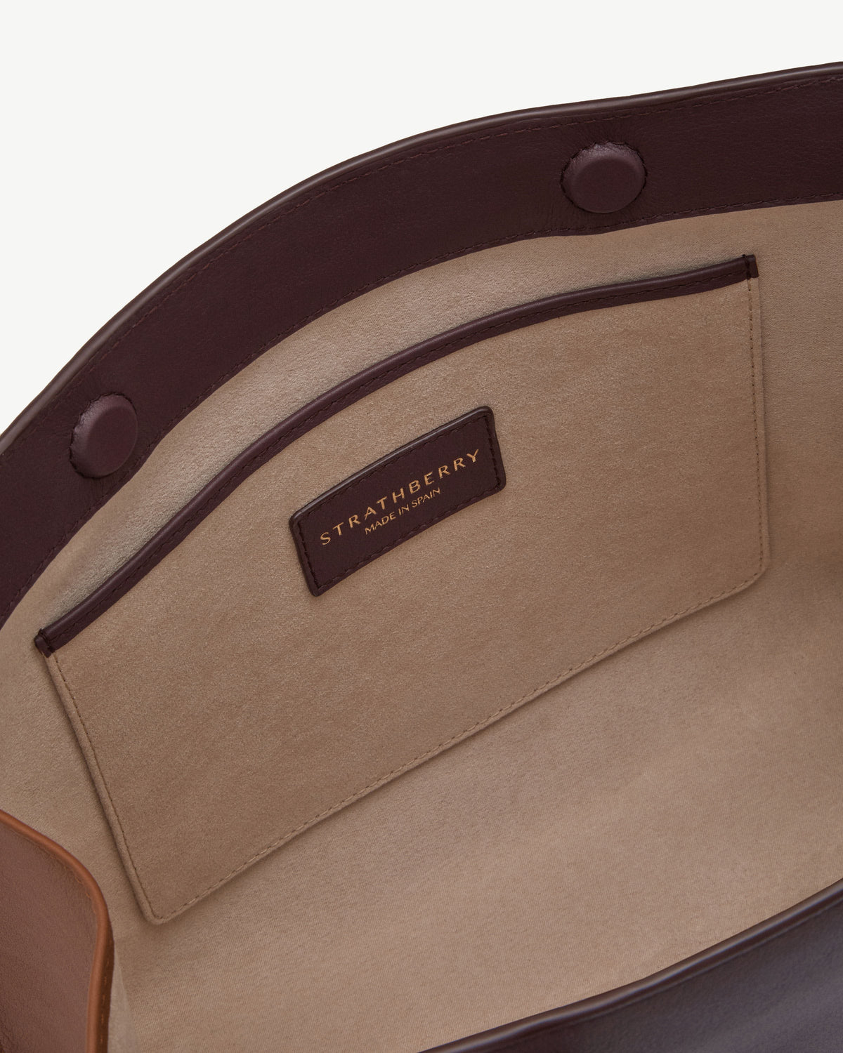Midi Tote - Burgundy/Walnut/Chestnut