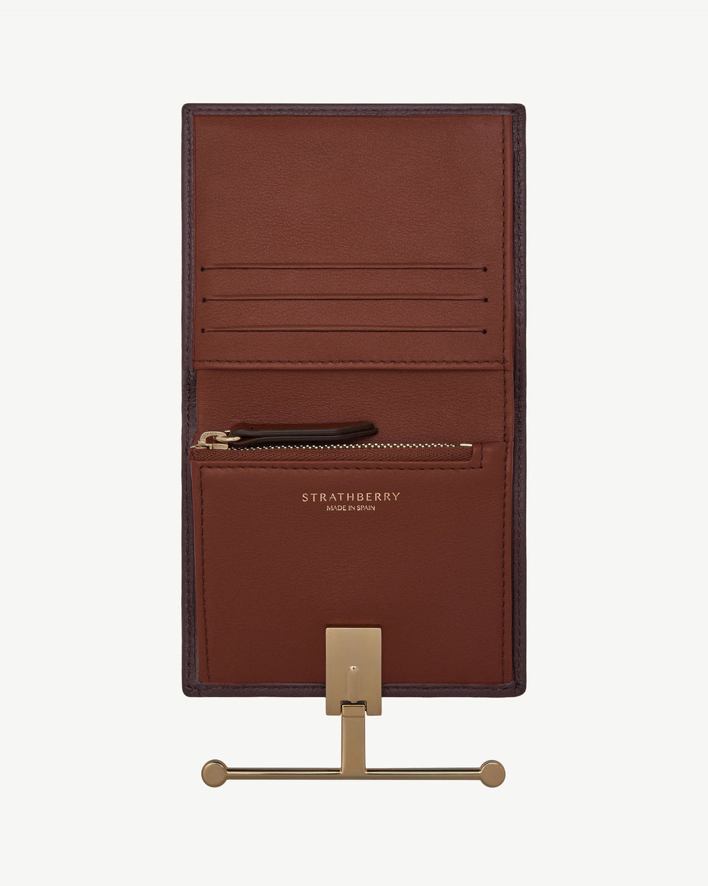 Melville Street Wallet - Burgundy/Walnut