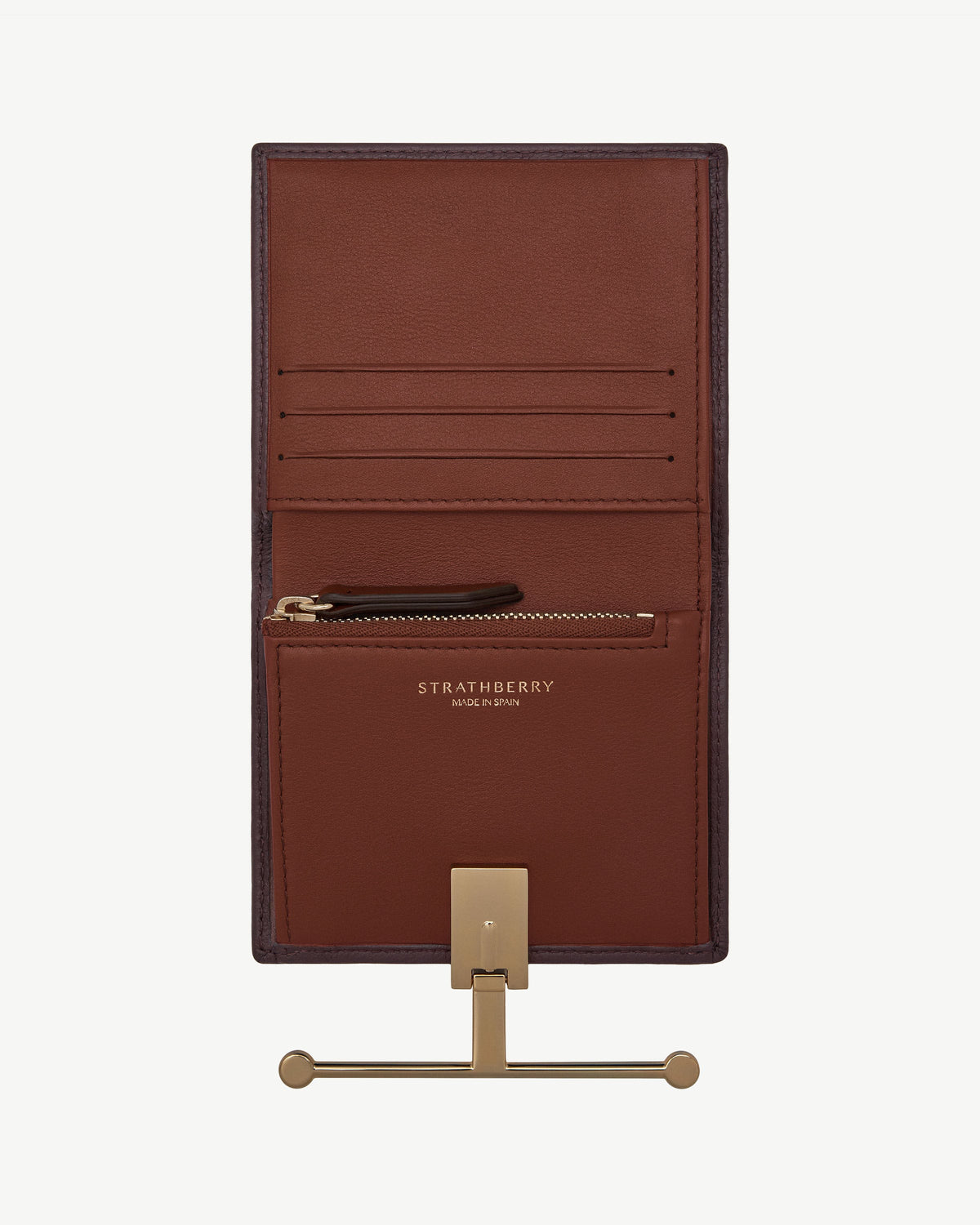 Melville Street Wallet - Burgundy/Walnut