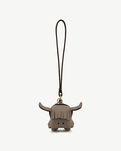 Bag Charm - Highland Cow Taupe