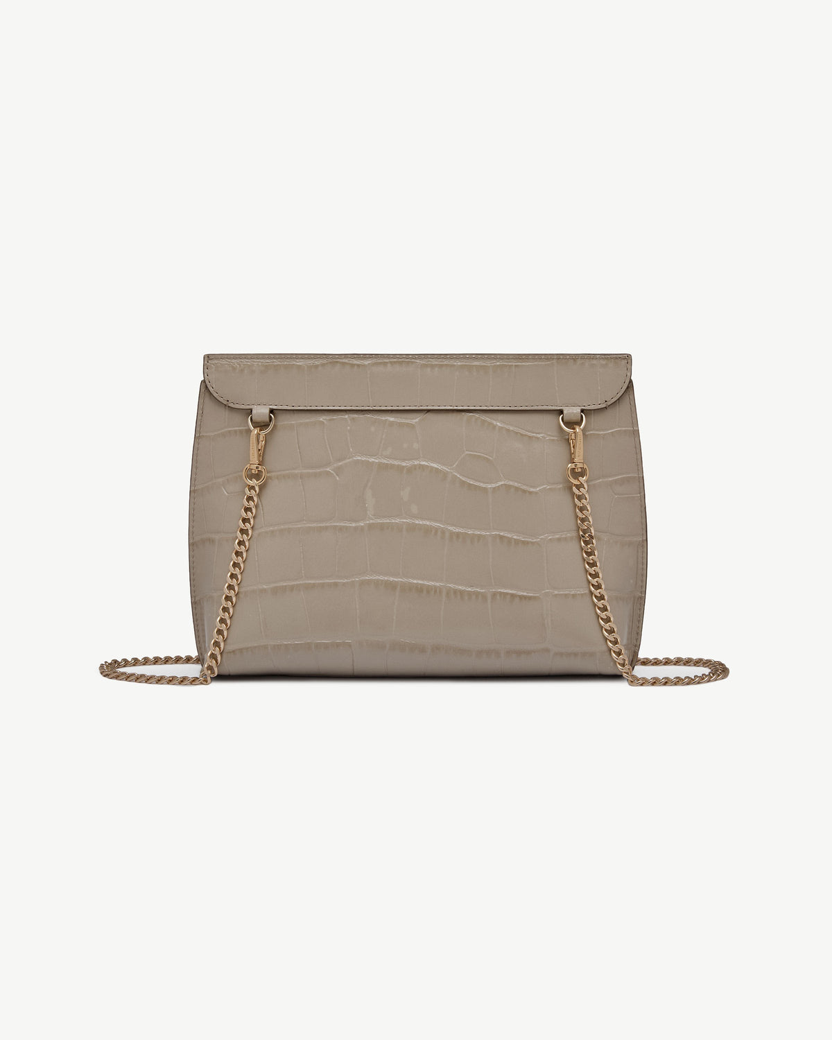 Stylist - Croc-Embossed Leather Light Taupe