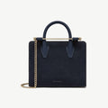Mini Tote - Navy Suede
