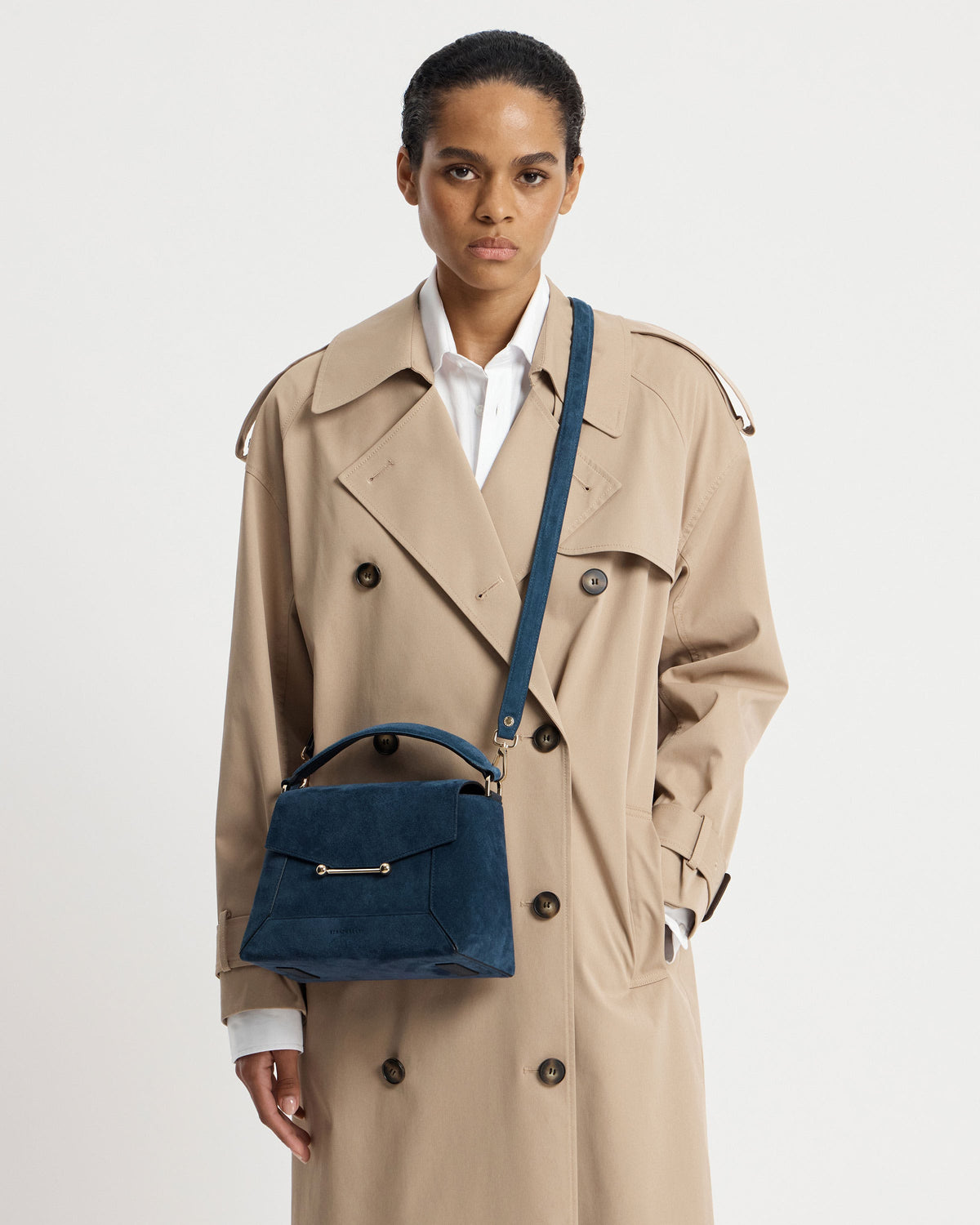 Mosaic Bag - Loch Blue Suede