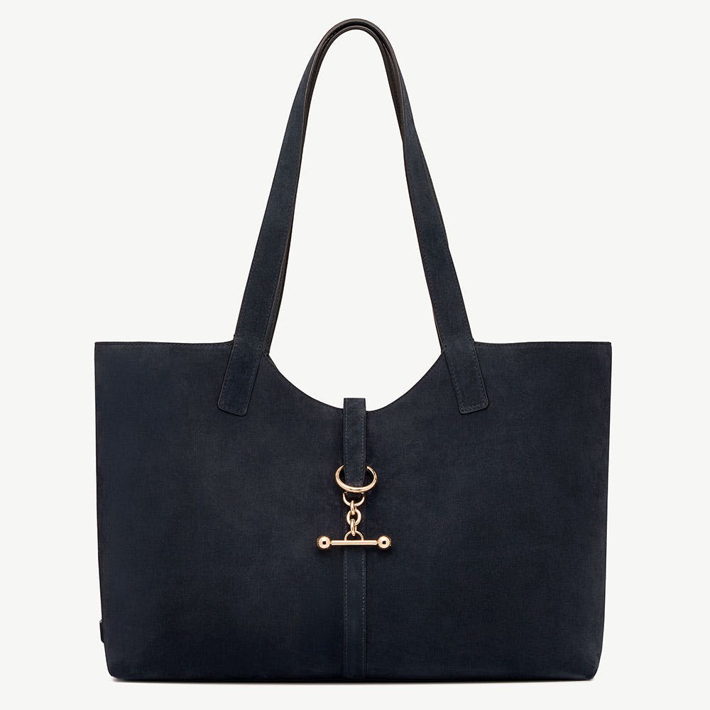 Kite Tote - Navy Suede
