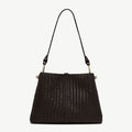 Lana Hobo - Chocolate Woven Leather