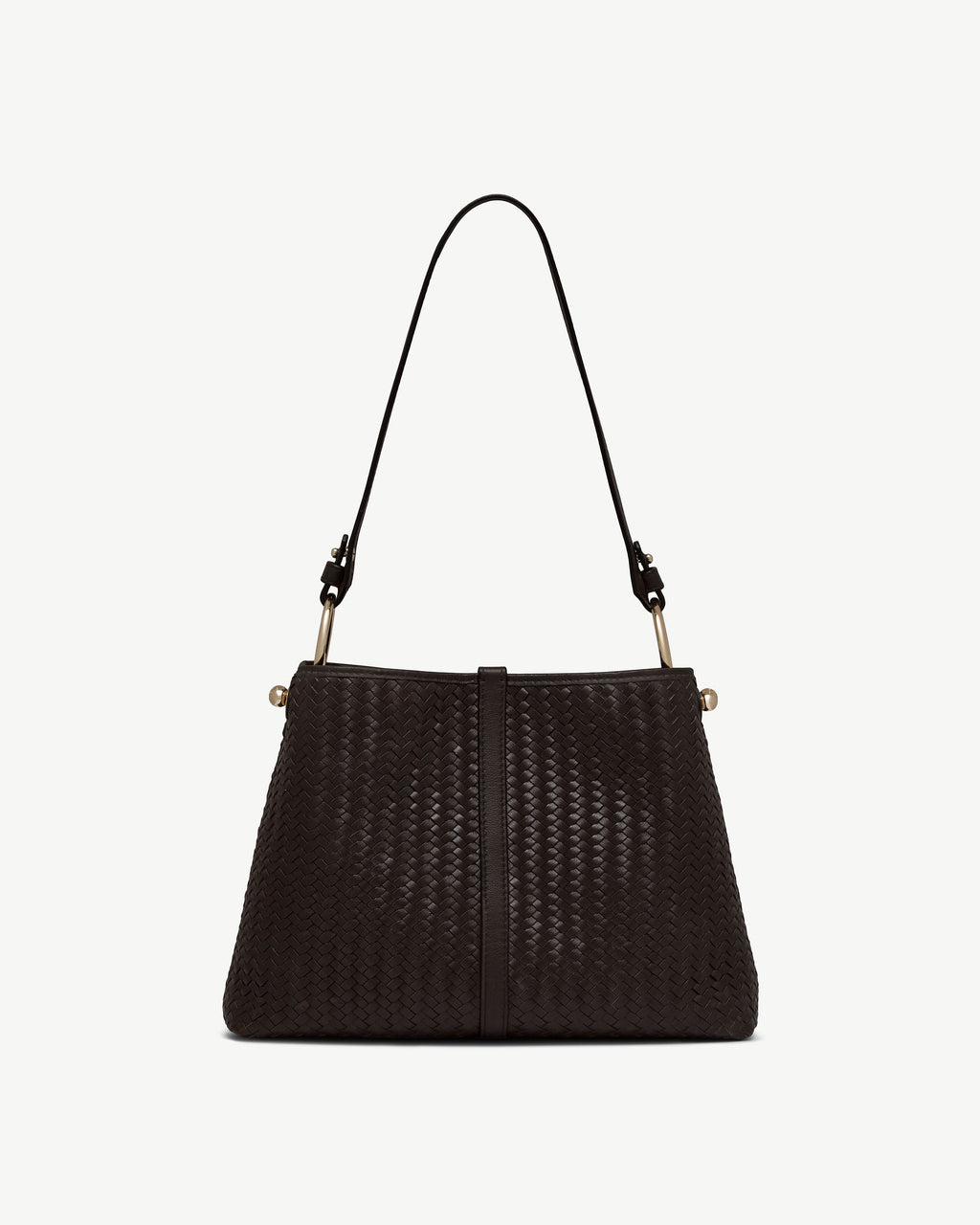 Lana Hobo - Chocolate Woven Leather