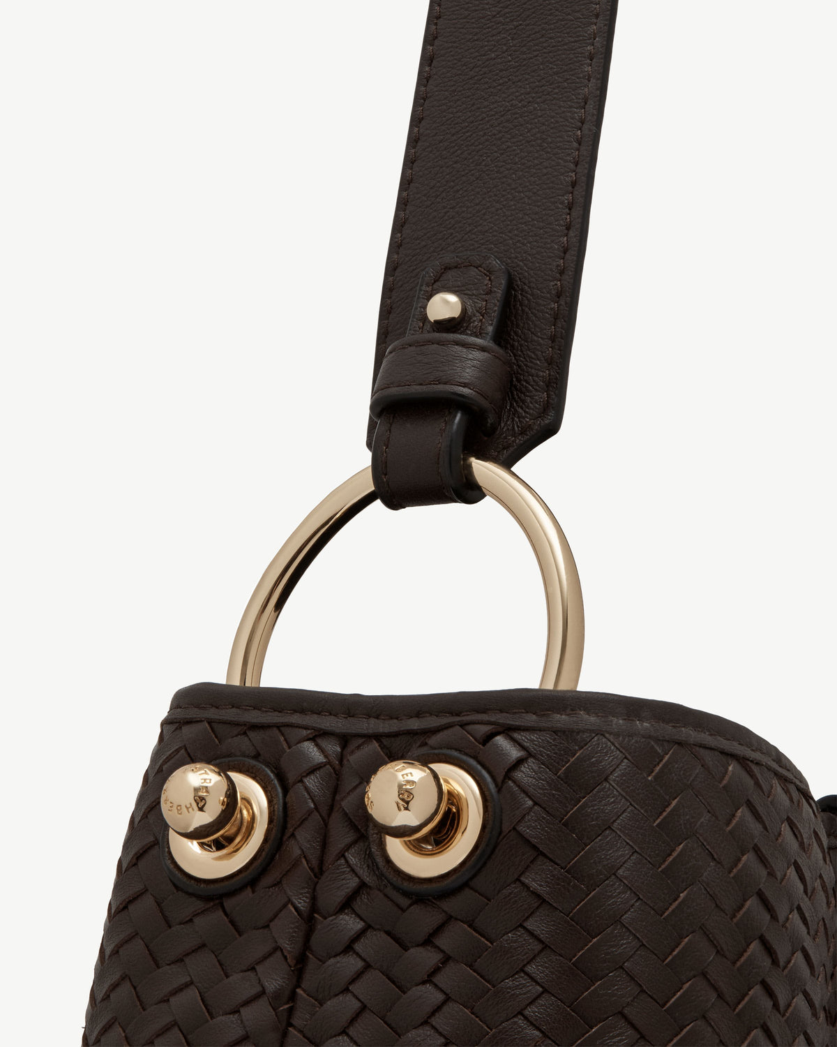 Lana Hobo - Chocolate Woven Leather