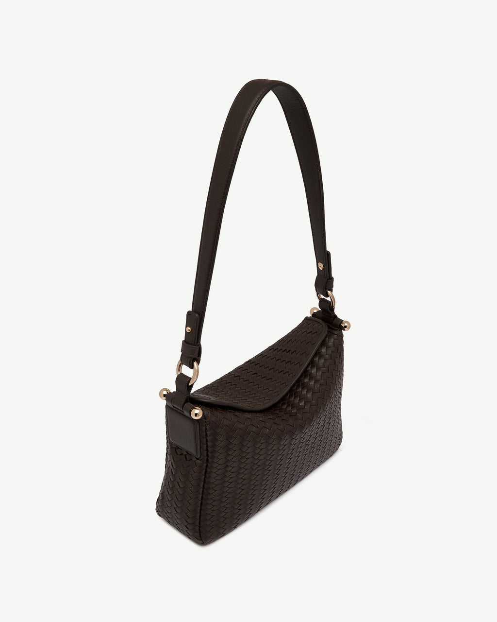 Sway - Chocolate Woven Leather