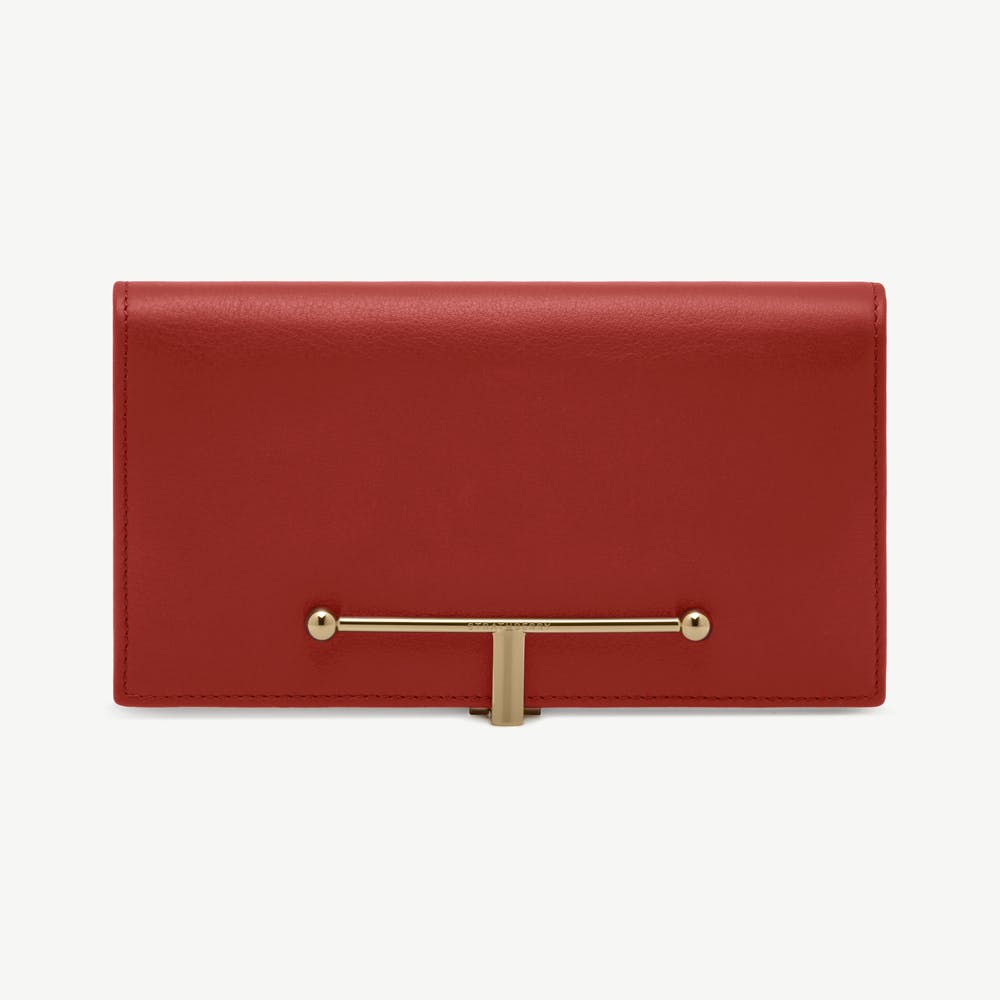 Large Melville Street Wallet - Levanto Red
