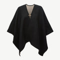Kite Woven Cape - Otter/Black