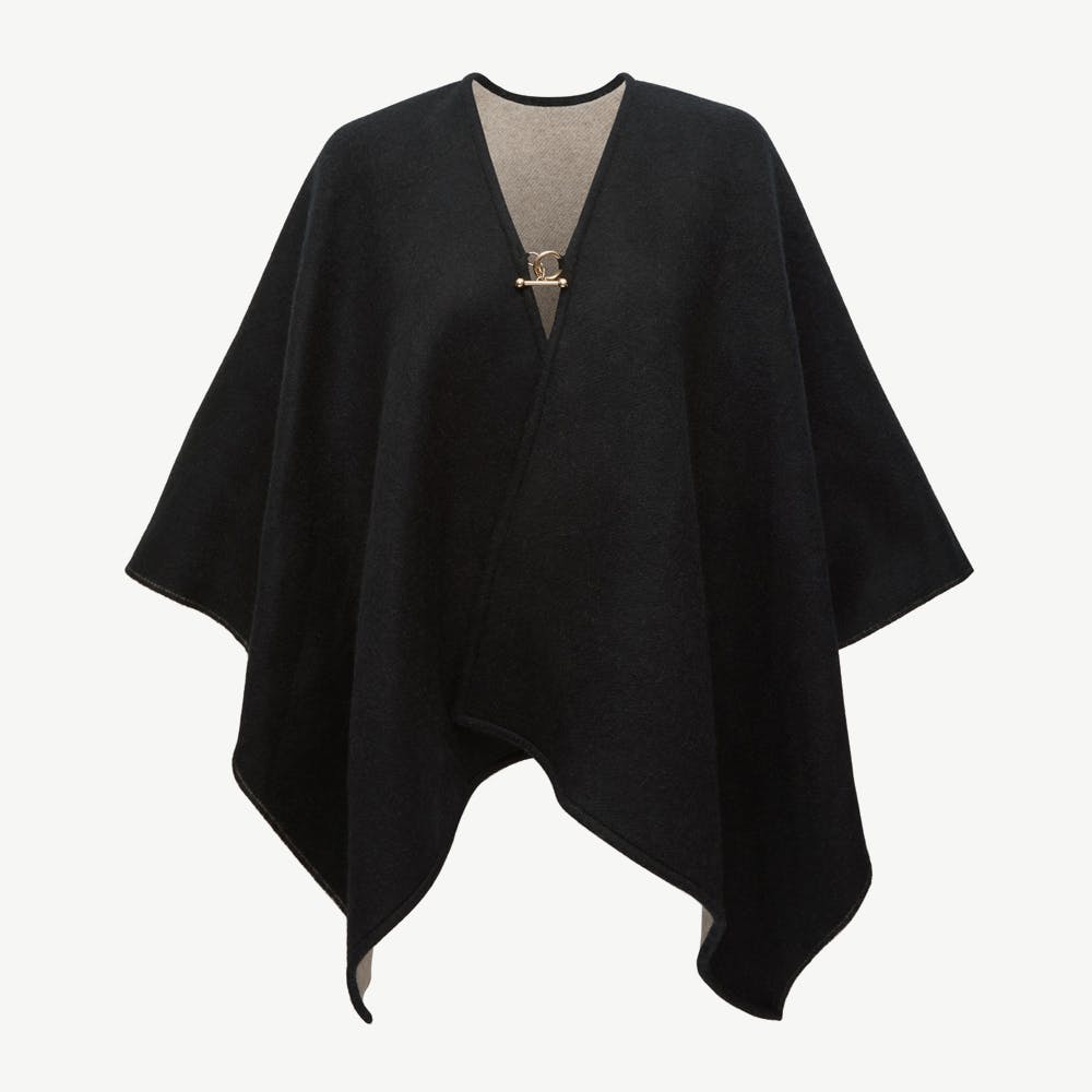Kite Woven Cape - Otter/Black