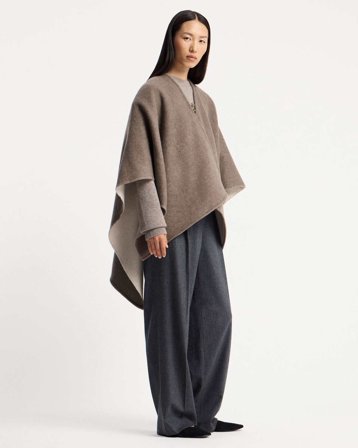 Kite Woven Cape - Taupe