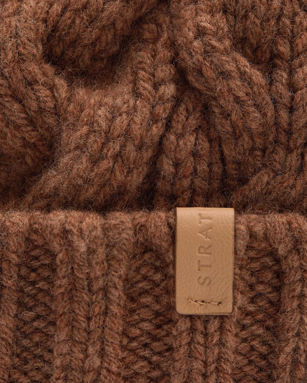 Cable Knit Beanie - Hazelnut